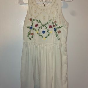 Babydoll woven floral dress